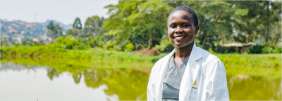 Foto de Dorothy Akoth, ganadora del Premio GBIF Investigadores Graduados 2023